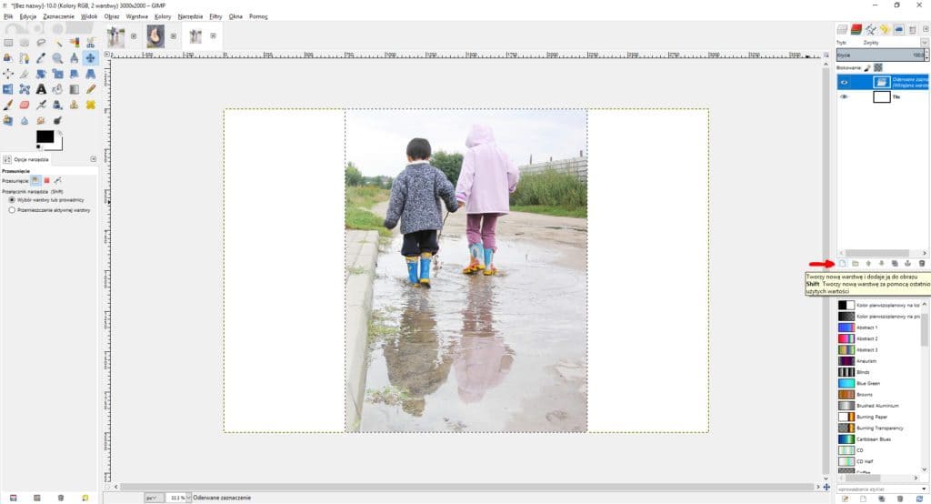 Kolaż ze zdjęć w GIMPIe - tutorial 9